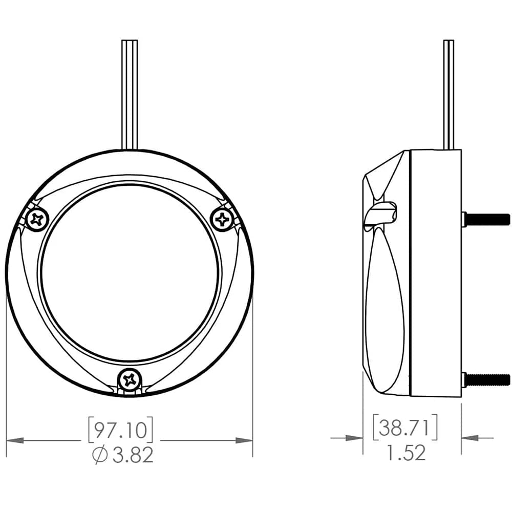 Lumitec Lighting 101459, Led Underwater Light, Surface Mount, Zambezi Quattro, Dual Color White/Blue,WBLITB07857GLCM